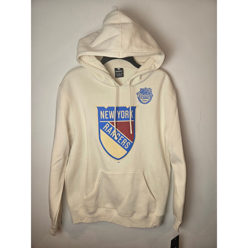 Fanatics Mens Rangers Winter Classic Primary Logo Hoodie Medium